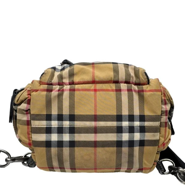 BURBERRY Rucksack Small Vintage Check Canvas Backpack Bag Beige
