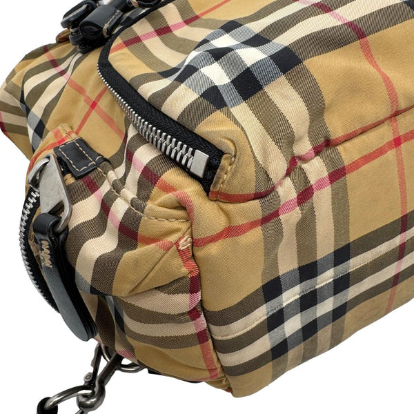 BURBERRY Rucksack Small Vintage Check Canvas Backpack Bag Beige