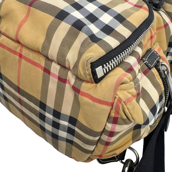 BURBERRY Rucksack Small Vintage Check Canvas Backpack Bag Beige