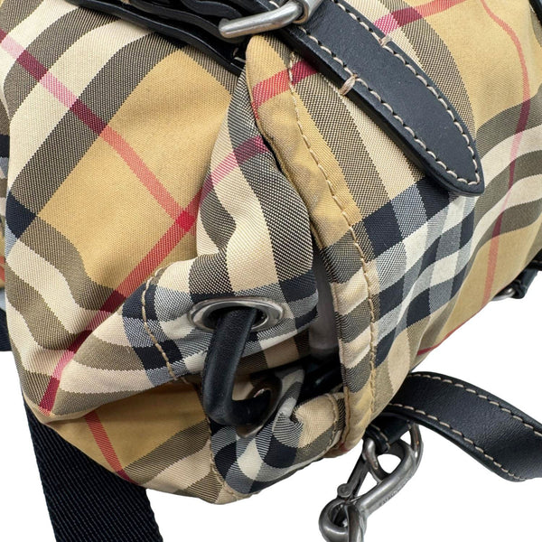 BURBERRY Rucksack Small Vintage Check Canvas Backpack Bag Beige