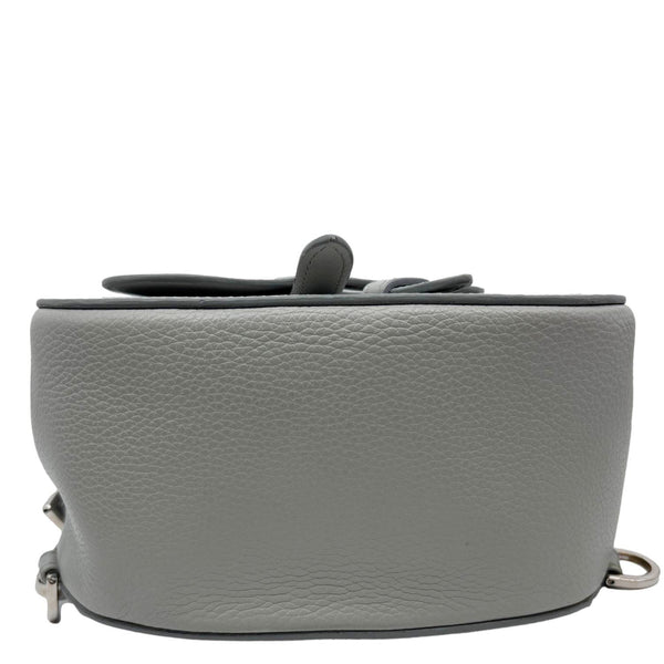 CHRISTIAN DIOR Gallop Mini Grained Calfskin Leather Sling Bag Grey