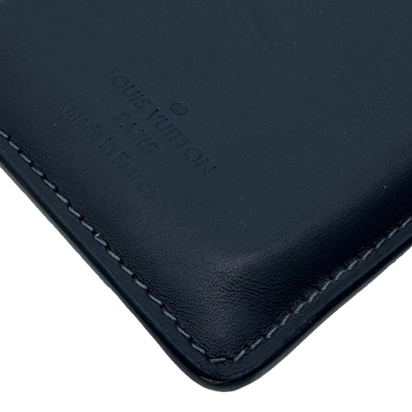 LOUIS VUITTON Monogram Shadow Pocket Organizer Navy Blue