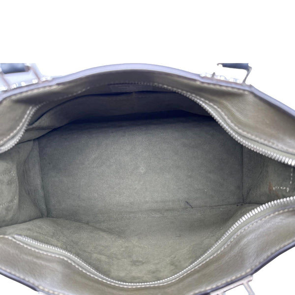 LOUIS VUITTON Very Zipped Monogram Leather Tote Shoulder Bag Green