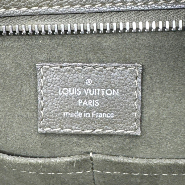 LOUIS VUITTON Very Zipped Monogram Leather Tote Shoulder Bag Green