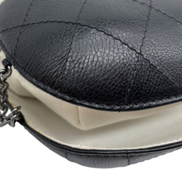 CHANEL Gabrielle Quilted Leather Bucket Bag Bicolor