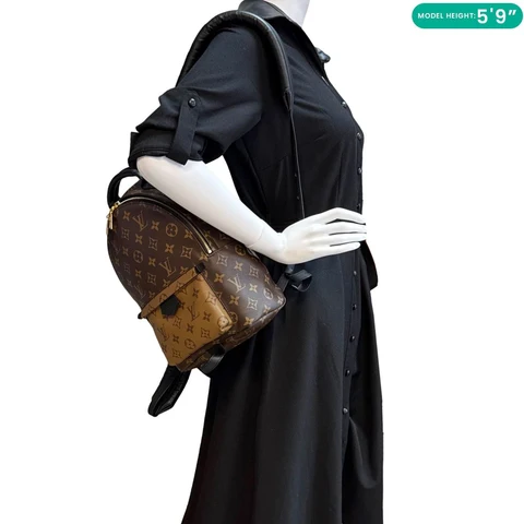 LOUIS VUITTON Palm Springs PM Monogram Reverse Canvas Backpack Brown