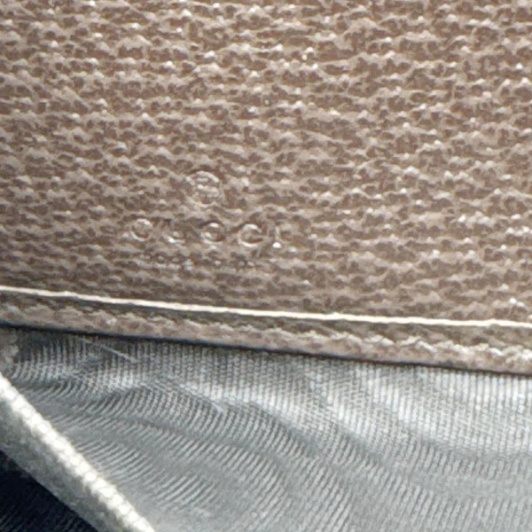 GUCCI Ophidia Web GG Supreme Canvas Zip Around Wallet Beige 523154