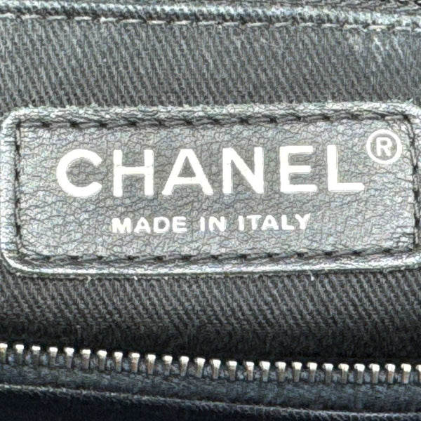 CHANEL City Rock Quilted Leather Shopping Tote Bag Black