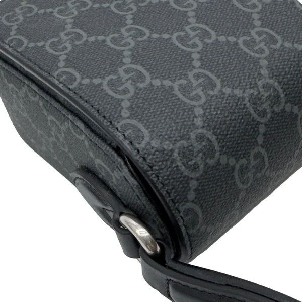 GUCCI Horsebit 1955 Mini GG Supreme Canvas Crossbody Bag Black