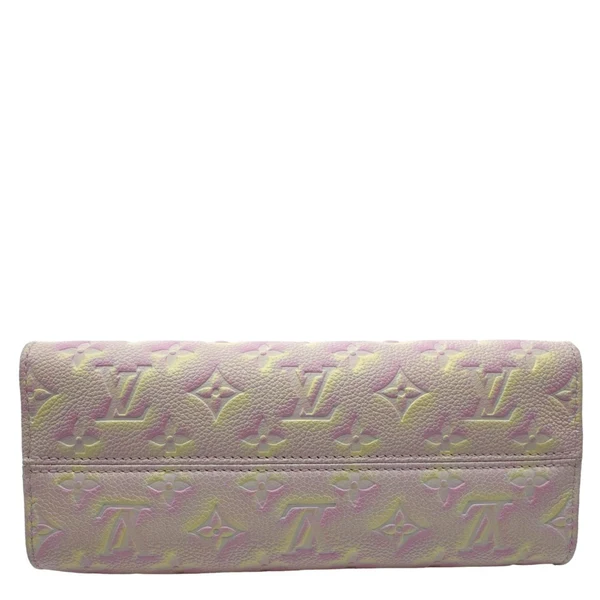LOUIS VUITTON Stardust Onthego PM Monogram Empreinte Shoulder Bag Light Pink