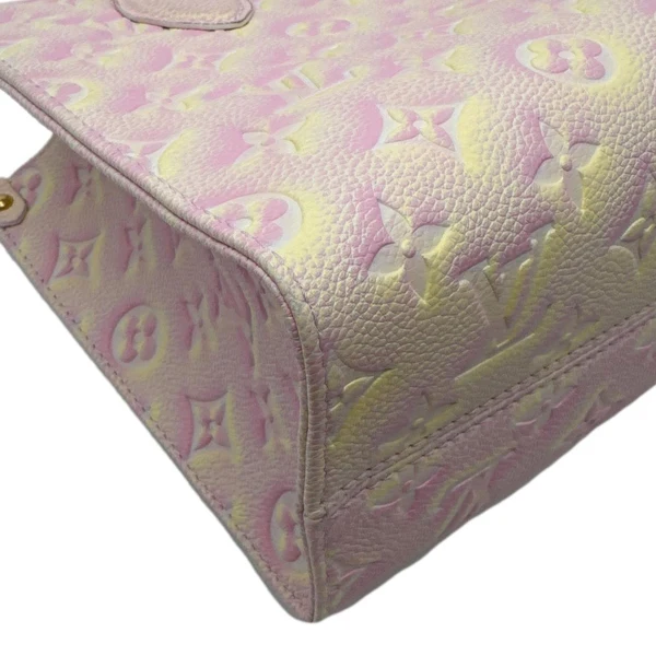 LOUIS VUITTON Stardust Onthego PM Monogram Empreinte Shoulder Bag Light Pink