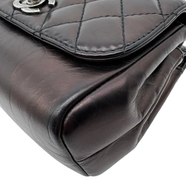 CHANEL Pilot Essentials Flap Quilted Calfskin Leather Shoulder Bag Brown