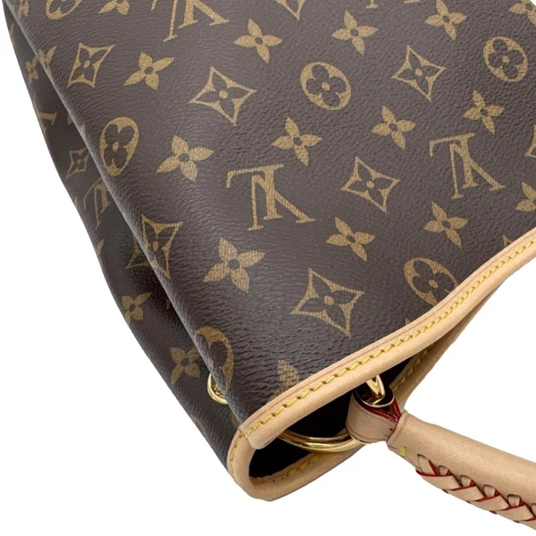 LOUIS VUITTON Again Monogram Canvas Tote Bag Brown