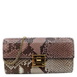 GUCCI Padlock Python Leather Wallet On Chain  Multicolor 453506