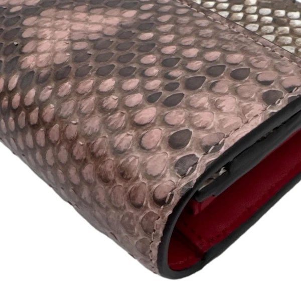 GUCCI Padlock Python Leather Wallet On Chain  Multicolor 453506