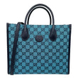 GUCCI Interlocking GG Supreme Canvas Tote Bag Blue 659983