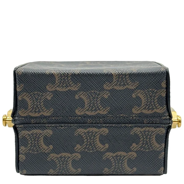 CELINE Triomphe Canvas Minaudiere Bag Brown