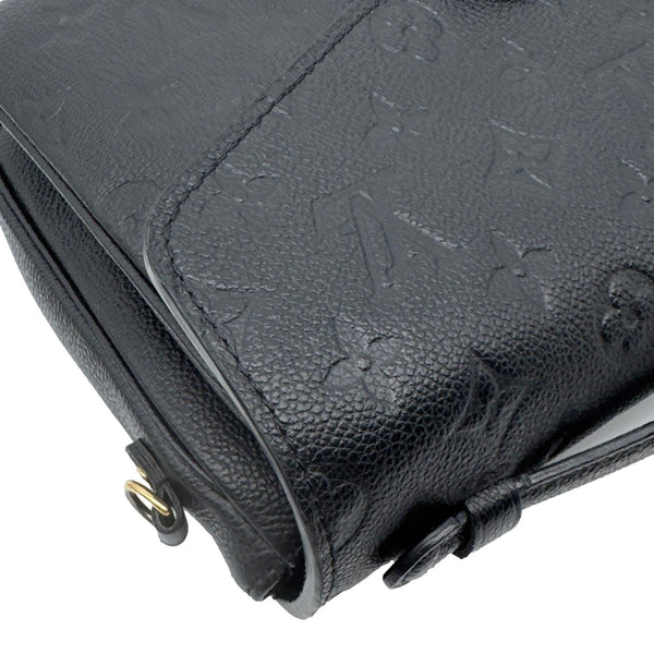 LOUIS VUITTON Metis Pochette Empreinte Leather Crossbody Bag Black