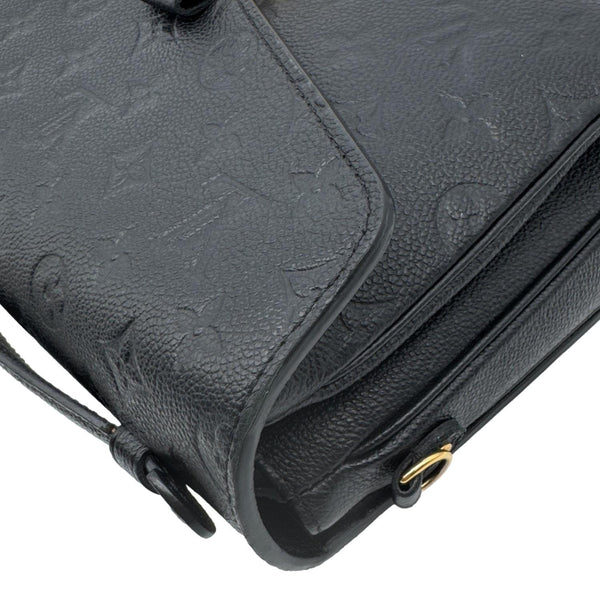 LOUIS VUITTON Metis Pochette Empreinte Leather Crossbody Bag Black