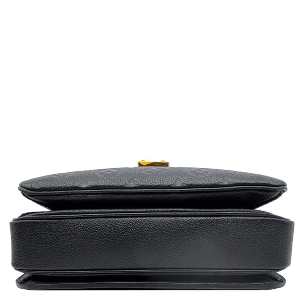LOUIS VUITTON Metis Pochette Empreinte Leather Crossbody Bag Black