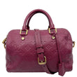 LOUIS VUITTON Speedy Bandouliere 25 Monogram Empreinte Leather Shoulder Bag Mulberry