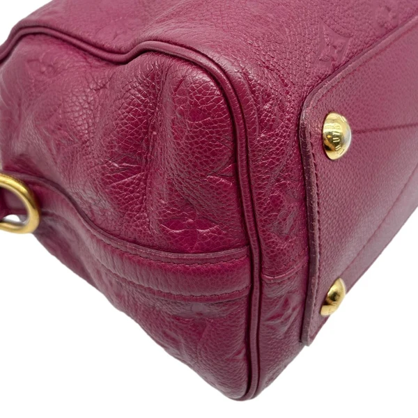 LOUIS VUITTON Speedy Bandouliere 25 Monogram Empreinte Leather Shoulder Bag Mulberry