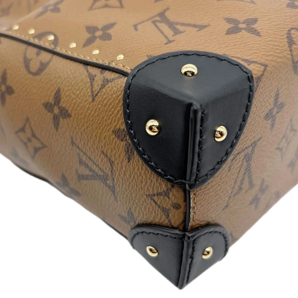 LOUIS VUITTON Noe Trunk PM Reverse Monogram Canvas Bucket Bag Brown