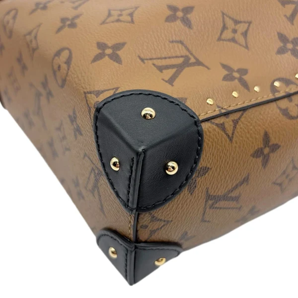 LOUIS VUITTON Noe Trunk PM Reverse Monogram Canvas Bucket Bag Brown