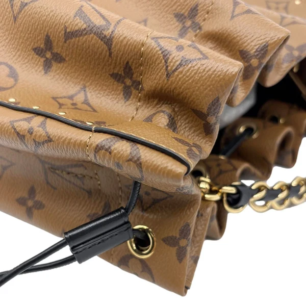 LOUIS VUITTON Noe Trunk PM Reverse Monogram Canvas Bucket Bag Brown