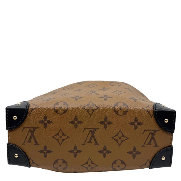 LOUIS VUITTON Noe Trunk PM Reverse Monogram Canvas Bucket Bag Brown