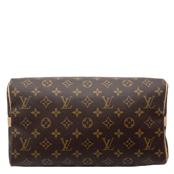 LOUIS VUITTON Speedy 30 Bandouliere My World Tour Monogram Canvas Shoulder Bag Brown