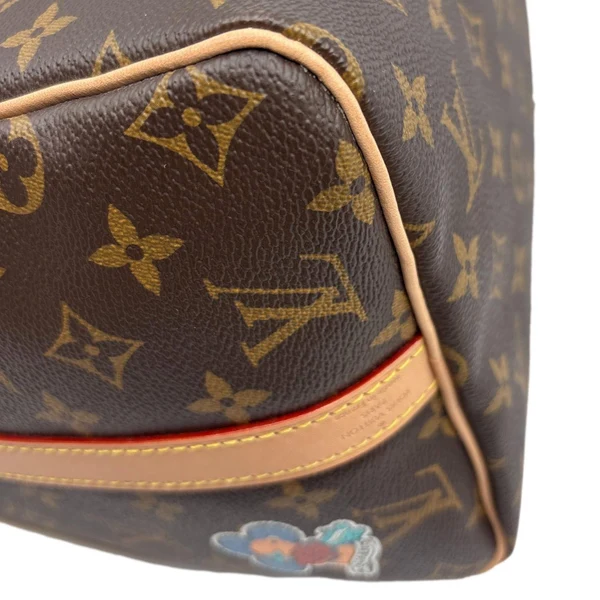 LOUIS VUITTON Speedy 30 Bandouliere My World Tour Monogram Canvas Shoulder Bag Brown