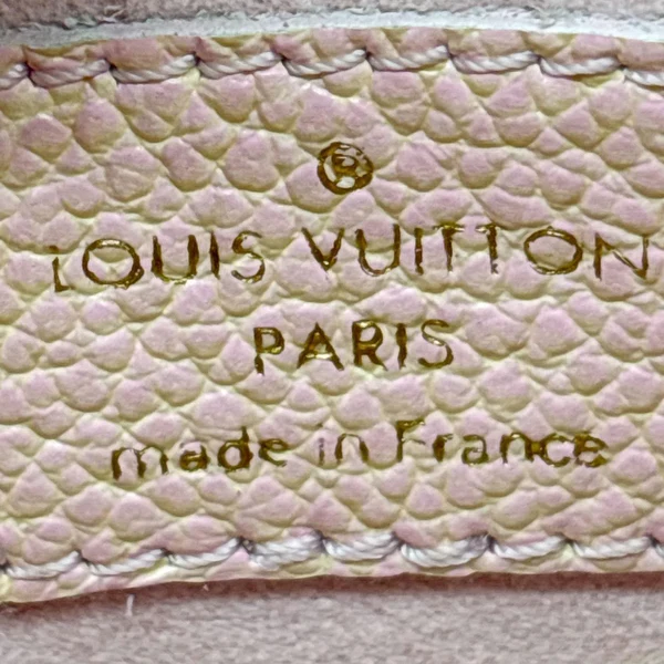LOUIS VUITTON Nano Speedy Summer Stardust Monogram Embossed Leather Shoulder Bag Pink