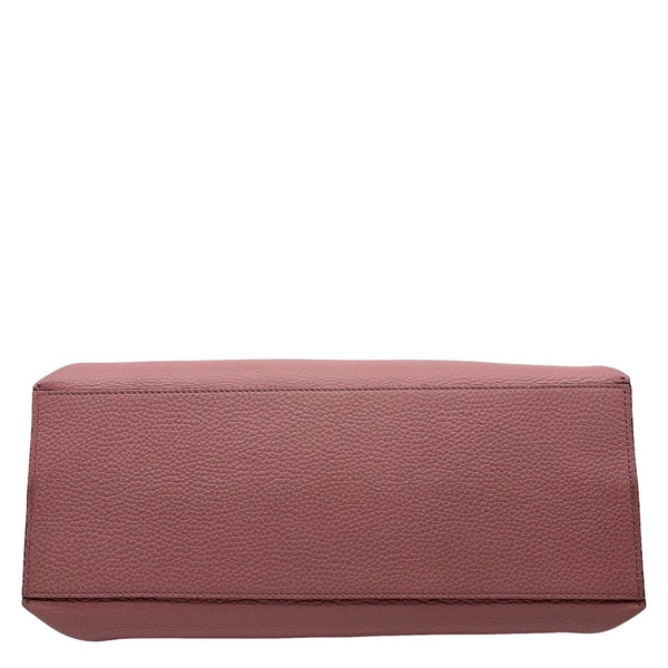 GUCCI Bamboo Daily Medium Leather Shoulder Bag Pink 392013
