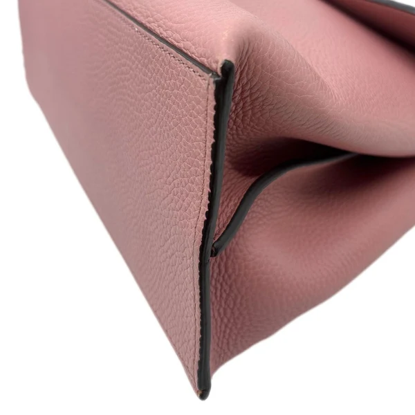 GUCCI Bamboo Daily Medium Leather Shoulder Bag Pink 392013