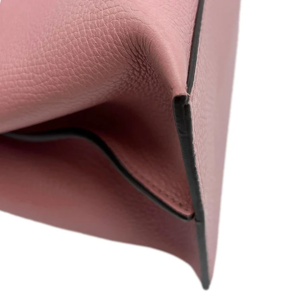 GUCCI Bamboo Daily Medium Leather Shoulder Bag Pink 392013
