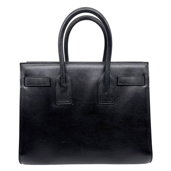 YVES SAINT LAURENT Sac De Jour Small Calfskin Leather Tote Bag Black