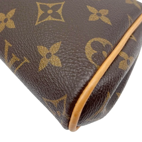 LOUIS VUITTON Pochette Eva Monogram Canvas Crossbody Bag Brown