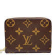 LOUIS VUITTON Monogram Canvas Zippy Coin Purse Brown