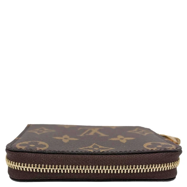 LOUIS VUITTON Monogram Canvas Zippy Coin Purse Brown