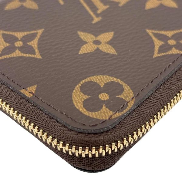 LOUIS VUITTON Monogram Canvas Zippy Coin Purse Brown