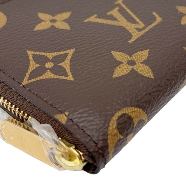 LOUIS VUITTON Monogram Canvas Zippy Coin Purse Brown