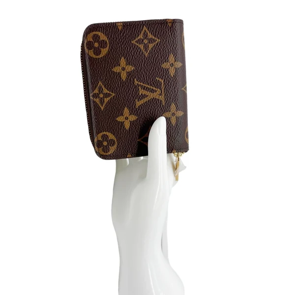 LOUIS VUITTON Monogram Canvas Zippy Coin Purse Brown