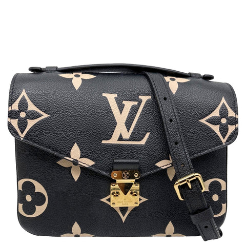 LOUIS VUITTON Metis Pochette Empreinte Leather Crossbody Bag Bicolor