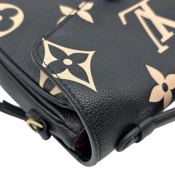 LOUIS VUITTON Metis Pochette Empreinte Leather Crossbody Bag Bicolor
