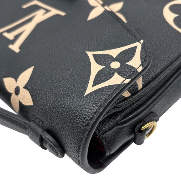 LOUIS VUITTON Metis Pochette Empreinte Leather Crossbody Bag Bicolor