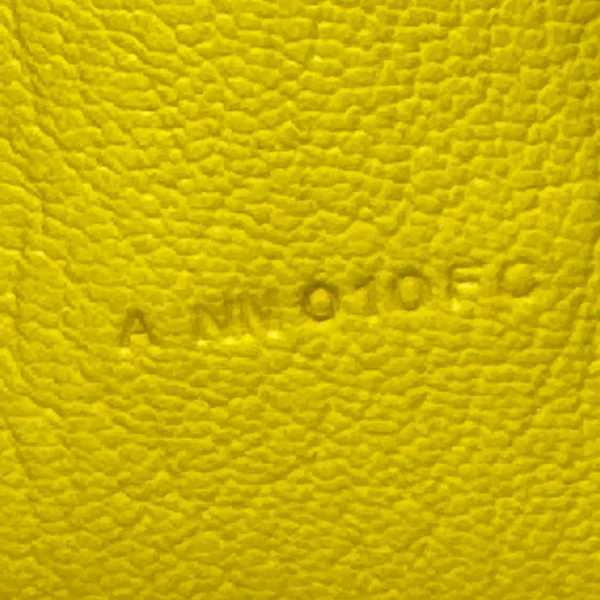 HERMES Clic 16 Epsom Leather Wallet On Strap Yellow