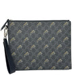 GUCCI Tiger Print GG Supreme Canvas Clutch Bag Black 575136