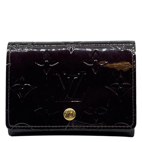 LOUIS VUITTON Monogram Vernis Business Card Holder Amarante