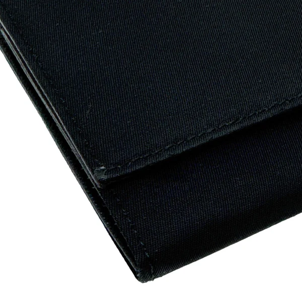 PRADA Continental Flap Tessuto Nylon Wallet Black